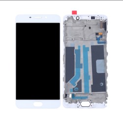 Touch+Display com Frame Oppo R9 (F1 Plus) 5,5" Branco Touch+Display com Frame Oppo R9 (F1 Plus) 5,5" Branco